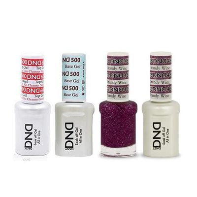 DND - #500#600  Gel & Lacquer Combo - Brandy Wine - #466