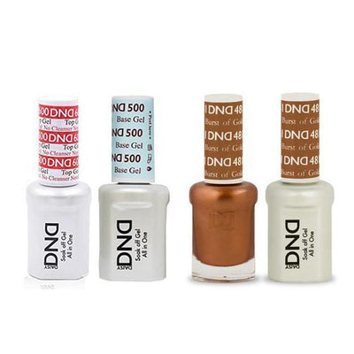 DND - #500#600  Gel & Lacquer Combo - Burst of Gold - #481