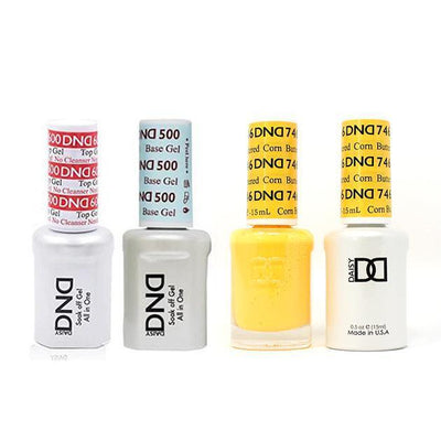 DND - #500#600 Gel & Lacquer Combo - Buttered Corn - #746
