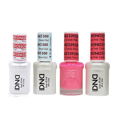DND - #500#600  Gel & Lacquer Combo - Candy Pink - #539