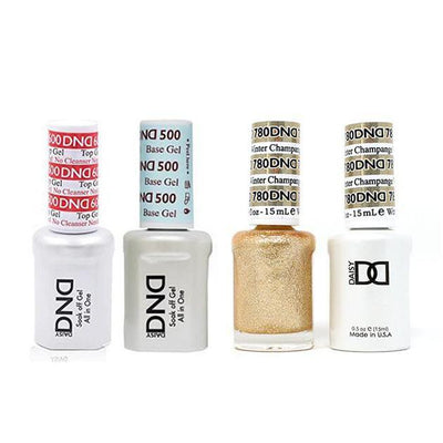 DND - #500#600  Gel & Lacquer Combo - Champagne Winter - #780