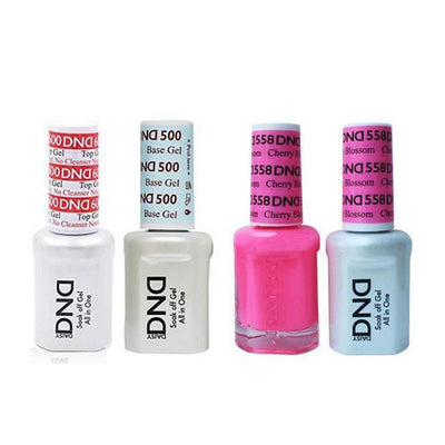 DND - #500#600  Gel & Lacquer Combo - Cherry Blossom - #558