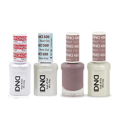 DND - #500#600  Gel & Lacquer Combo - Classical Violet - #486
