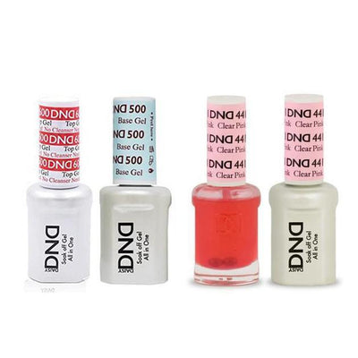DND - #500#600 Gel & Lacquer Combo - Clear Pink - #441