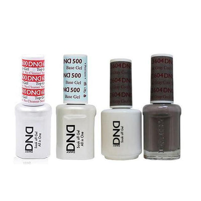 DND - #500#600 Gel & Lacquer Combo - Cool Gray - #604