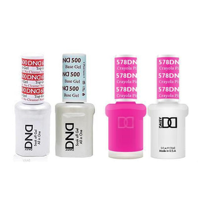 DND - #500#600 Gel & Lacquer Combo - Crayola Pink - #578