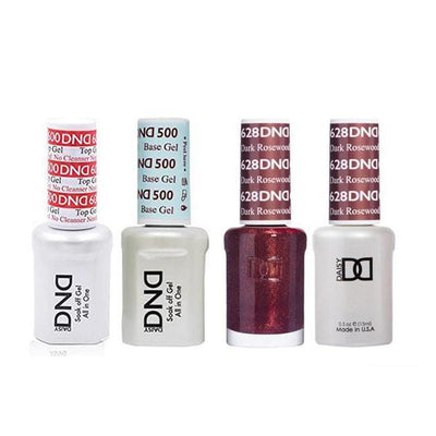 DND - #500#600 Gel & Lacquer Combo - Dark Rosewood - #628