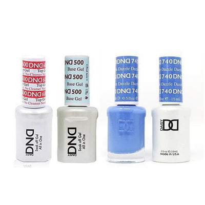 DND - #500#600 Gel & Lacquer Combo - Dazzle - #740