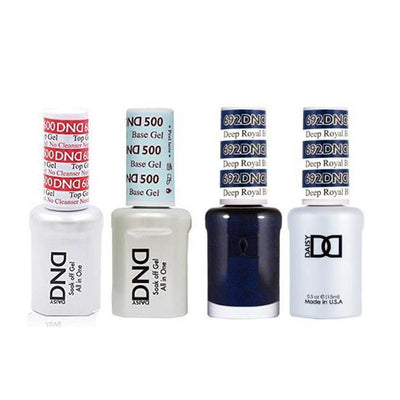 DND - #500#600 Gel & Lacquer Combo - Deep Royal Blue - #692