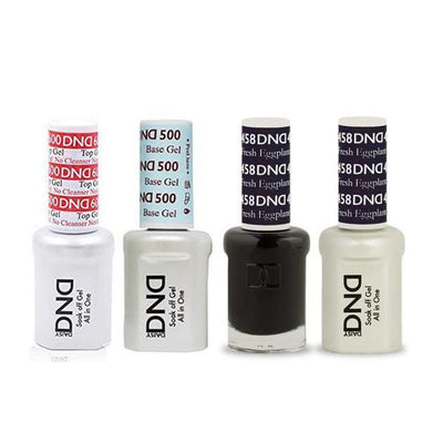 DND - #500#600 Gel & Lacquer Combo - Fresh Eggplant - #458