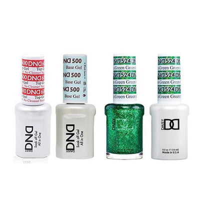DND - #500#600 Gel & Lacquer Combo - Green to Green - #524