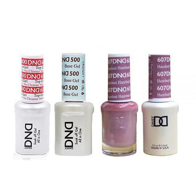DND - #500#600 Gel & Lacquer Combo - Hazelnut - #607