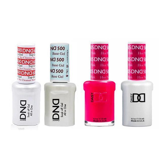 DND - #500#600 Gel & Lacquer Combo - Hot Pink - #505