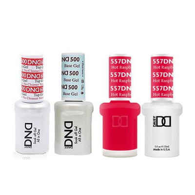 DND - #500#600 Gel & Lacquer Combo - Hot Raspberry - #557