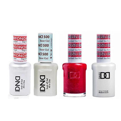 DND - #500#600 Gel & Lacquer Combo - Ice Berry Cocktail - #521