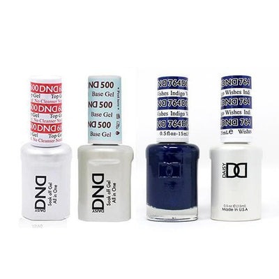 DND - #500#600 Gel & Lacquer Combo - Indigo Wishes - #764
