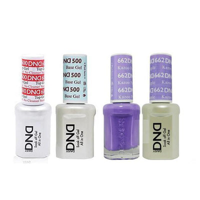 DND - #500#600 Gel & Lacquer Combo - Kazo Purple - #662