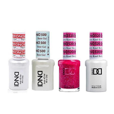 DND - #500#600 Gel & Lacquer Combo - Kool Berry - #520