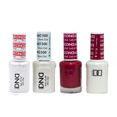 DND - #500#600 Gel & Lacquer Combo - Lady In Red - #632