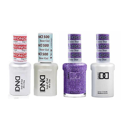 DND - #500#600 Gel & Lacquer Combo - Lavendar Daisy Star - #404