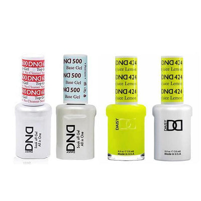 DND - #500#600 Gel & Lacquer Combo - Lemon Juice - #424