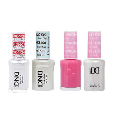 DND - #500#600 Gel & Lacquer Combo - Lipstick - #498
