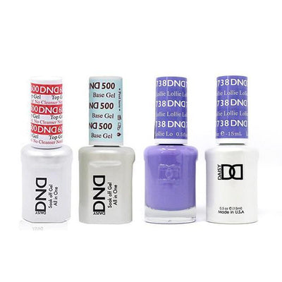 DND - #500#600 Gel & Lacquer Combo - Lollie - #738