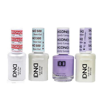 DND - #500#600 Gel & Lacquer Combo - Lovely Lavender - #542
