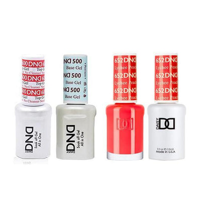 DND - #500#600 Gel & Lacquer Combo - Lychee Peachy - #652