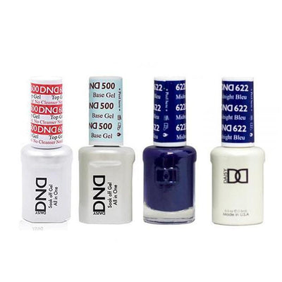 DND - #500#600 Gel & Lacquer Combo - Midnight Blue - #622