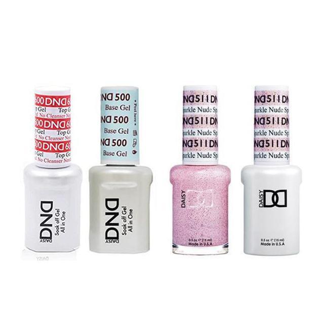 DND - #500#600 Gel & Lacquer Combo - Nude Sparkle - #511