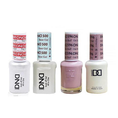 DND - #500#600 Gel & Lacquer Combo - Oak Buff - #596