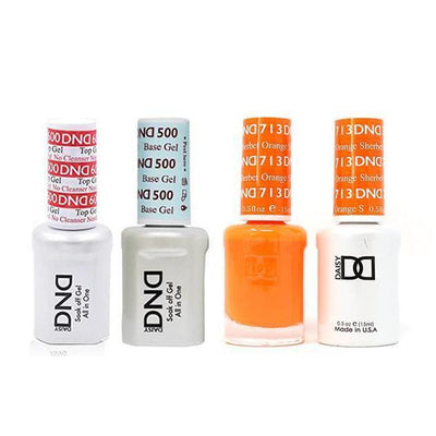 DND - #500#600 Gel & Lacquer Combo - Orange Sherbet - #713
