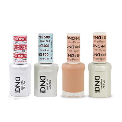 DND - #500#600 Gel & Lacquer Combo - Papaya Whip - #440