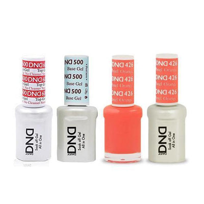 DND - #500#600 Gel & Lacquer Combo - Pastel Orange - #426