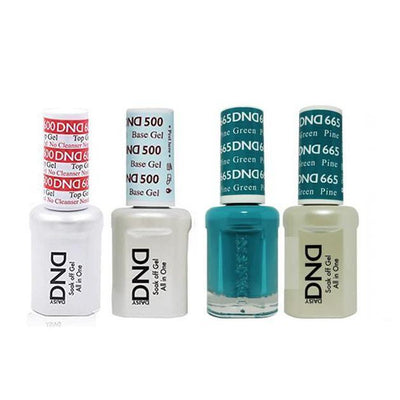 DND - #500#600 Gel & Lacquer Combo - Pine Green - #665