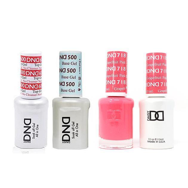 DND - #500#600 Gel & Lacquer Combo - Pink Grapefruit - #718