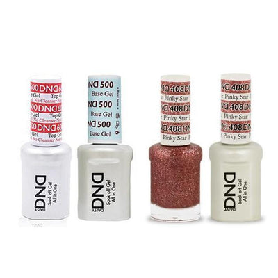 DND - #500#600 Gel & Lacquer Combo - Pinky Star - #408