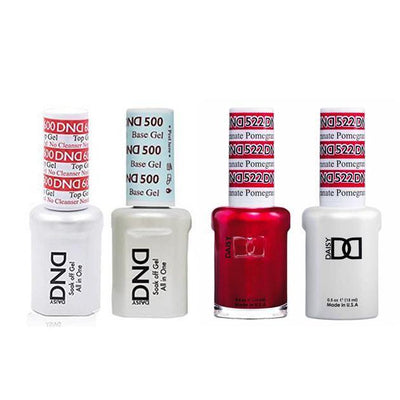 DND - #500#600 Gel & Lacquer Combo - Pomegranet - #522