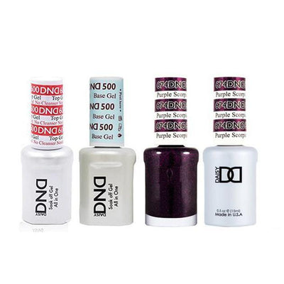 DND - #500#600 Gel & Lacquer Combo - Purple Scorpio - #674