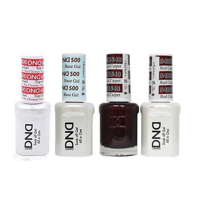 DND - #500#600 Gel & Lacquer Combo - Red Carpet - #548