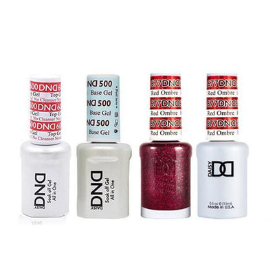 DND - #500#600 Gel & Lacquer Combo - Red Ombre - #677