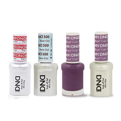 DND - #500#600 Gel & Lacquer Combo - Royal Violet - #491