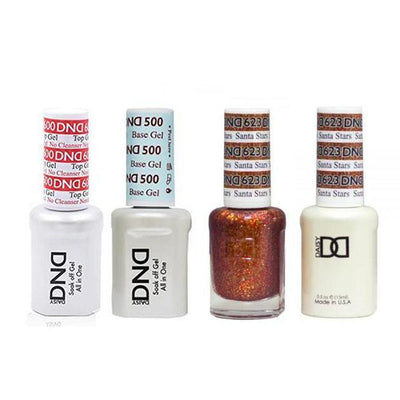 DND - #500#600 Gel & Lacquer Combo - Santa Stars - #623