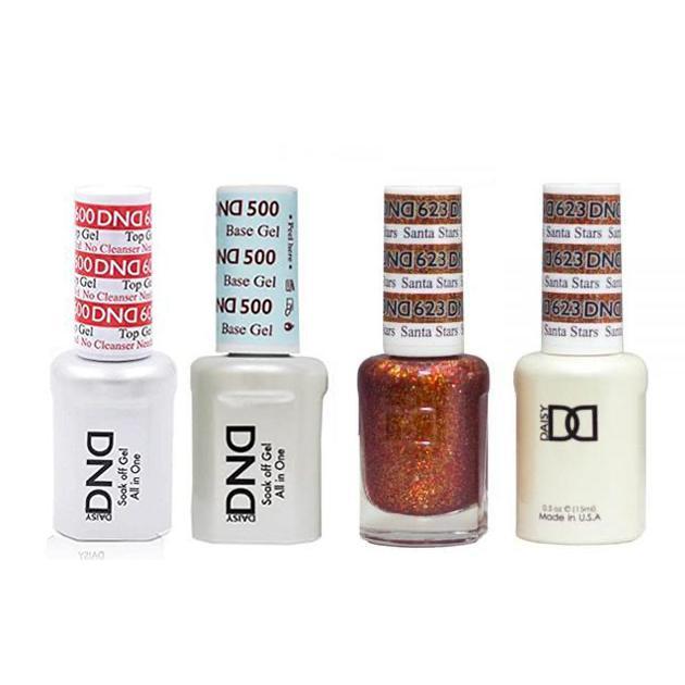DND - #500#600 Gel & Lacquer Combo - Santa Stars - #623