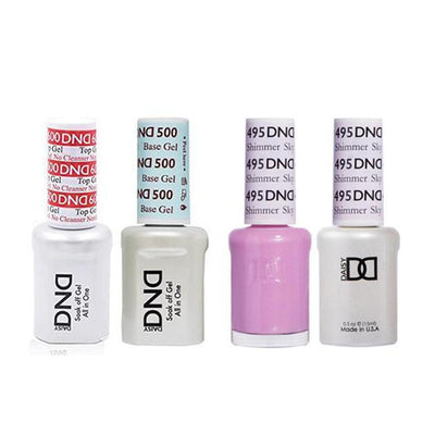 DND - #500#600 Gel & Lacquer Combo - Shimmer Sky - #495
