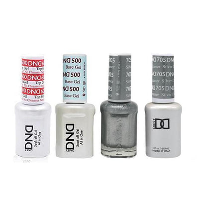 DND - #500#600 Gel & Lacquer Combo - Silver Dreamer - #705