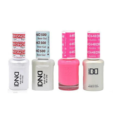 DND - #500#600 Gel & Lacquer Combo - Strawberry Bubble - #648