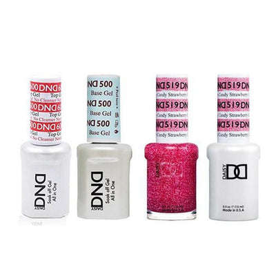DND - #500#600 Gel & Lacquer Combo - Strawberry Candy - #519