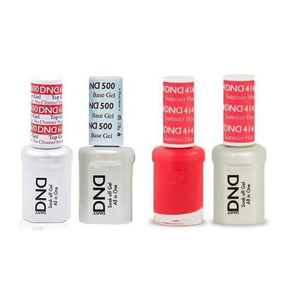 DND - #500#600 Gel & Lacquer Combo - Summer Hot Pink - #414